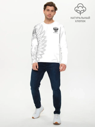 Мужской лонгслив базовый / Russia | MSKSide Colorless