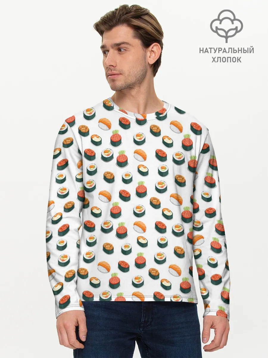 Мужской лонгслив базовый / Sushi