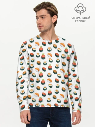 Мужской лонгслив базовый / Sushi