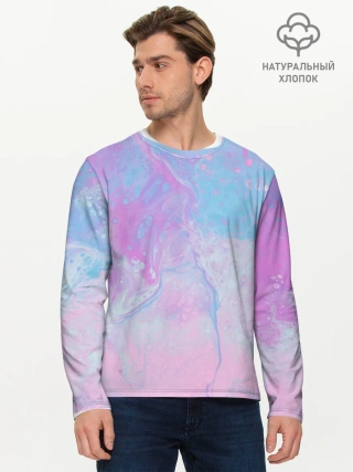 Мужской лонгслив базовый / Градиент