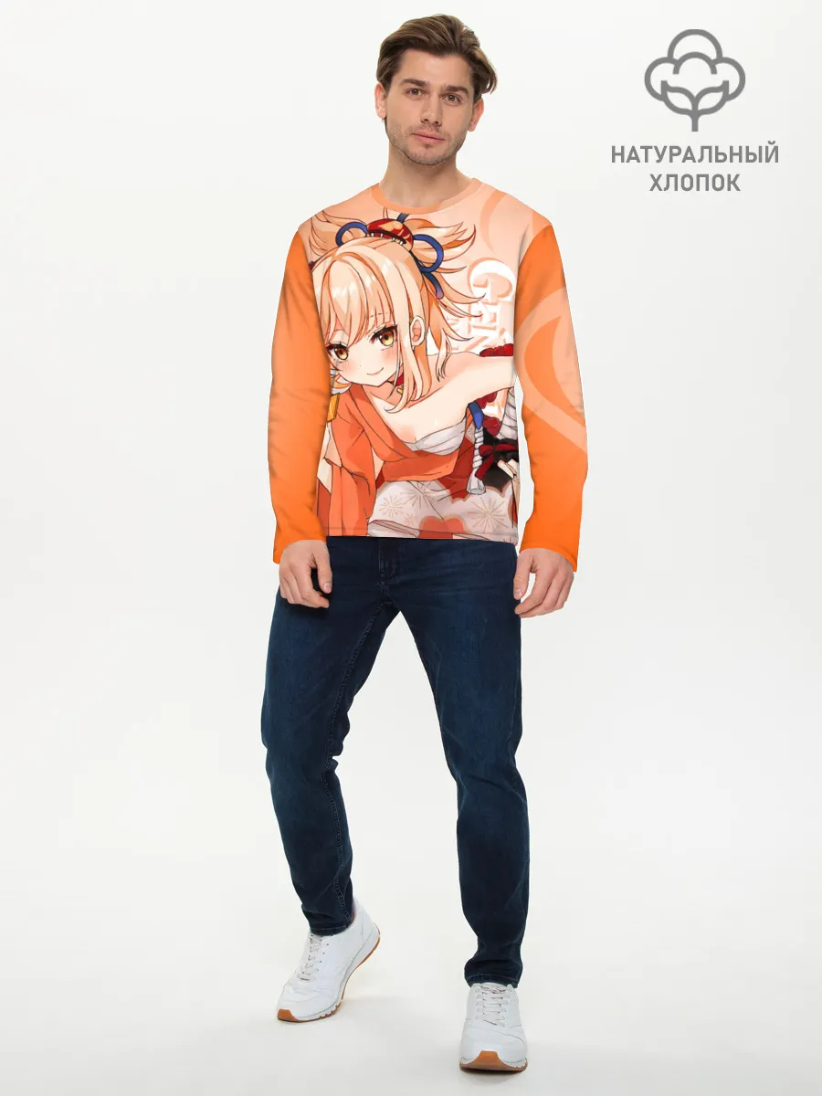 Мужской лонгслив базовый / Genshin Impact, Ёимия