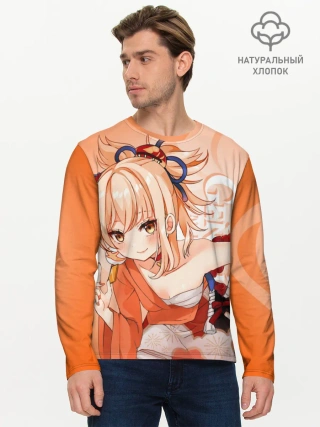 Мужской лонгслив базовый / Genshin Impact, Ёимия