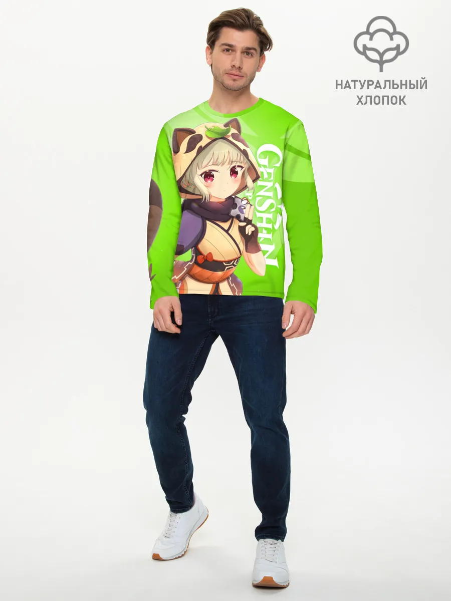 Мужской лонгслив базовый / Genshin Impact, Саю