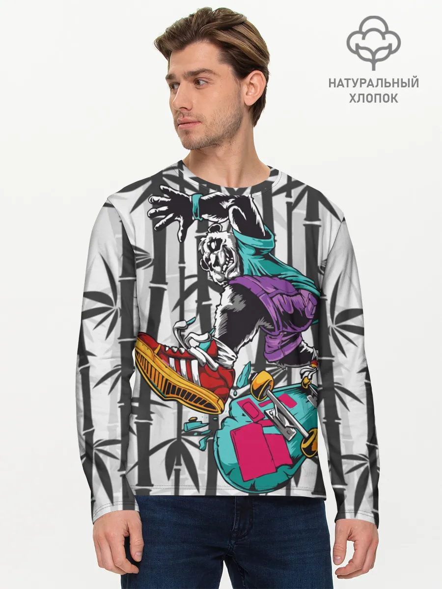 Мужской лонгслив базовый / HiFi Panda