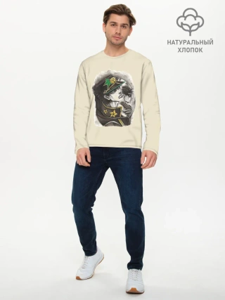 Мужской лонгслив базовый / Jotaro Kujo