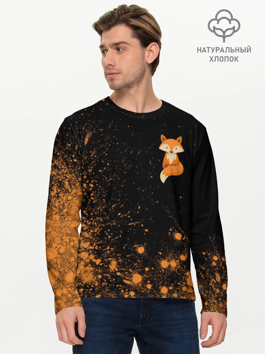 Мужской лонгслив базовый / Foxy - Paint