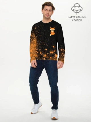 Мужской лонгслив базовый / Foxy - Paint