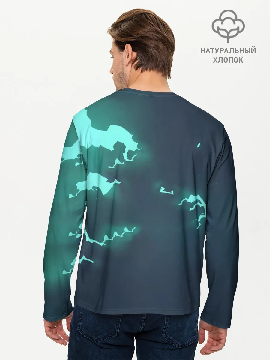 Мужской лонгслив базовый / Эш с Пикачу