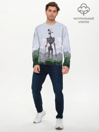 Мужской лонгслив базовый / СИРЕНОГОЛОВЫЙ / ЛЕС