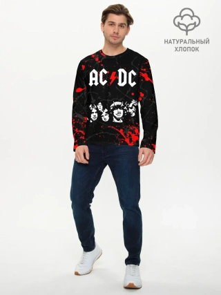 Мужской лонгслив базовый / AC DC HIGHWAY TO HELL