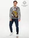 Мужской лонгслив базовый / Змея и Тигр|Tiger Snake Fight