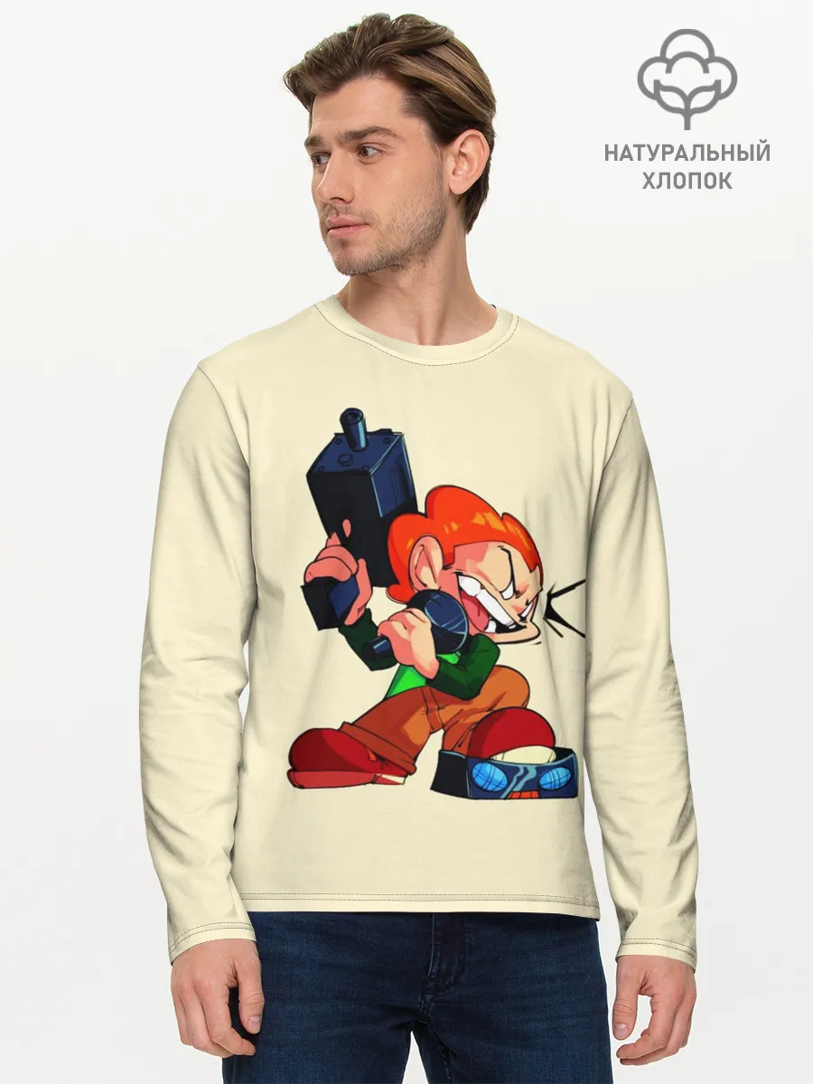 Мужской лонгслив базовый / Пико с оружием