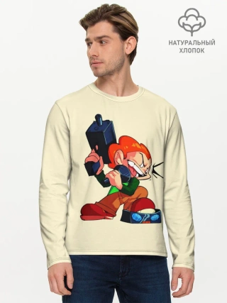 Мужской лонгслив базовый / Пико с оружием