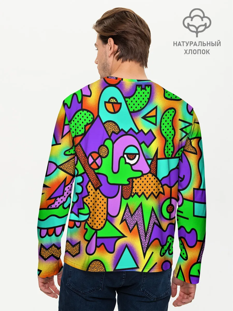 Мужской лонгслив базовый / Хаус в душе и голове