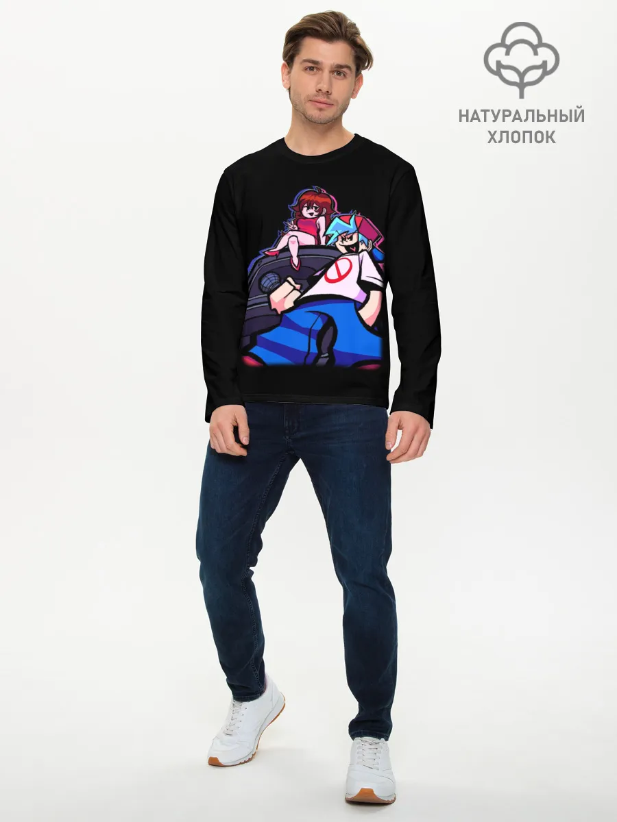 Мужской лонгслив базовый / Бойфренд и Герлфренд FNF