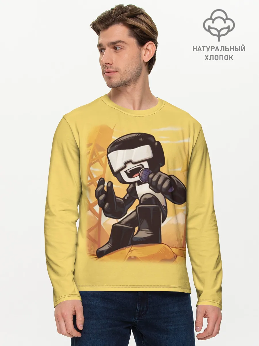 Мужской лонгслив базовый / Танкист