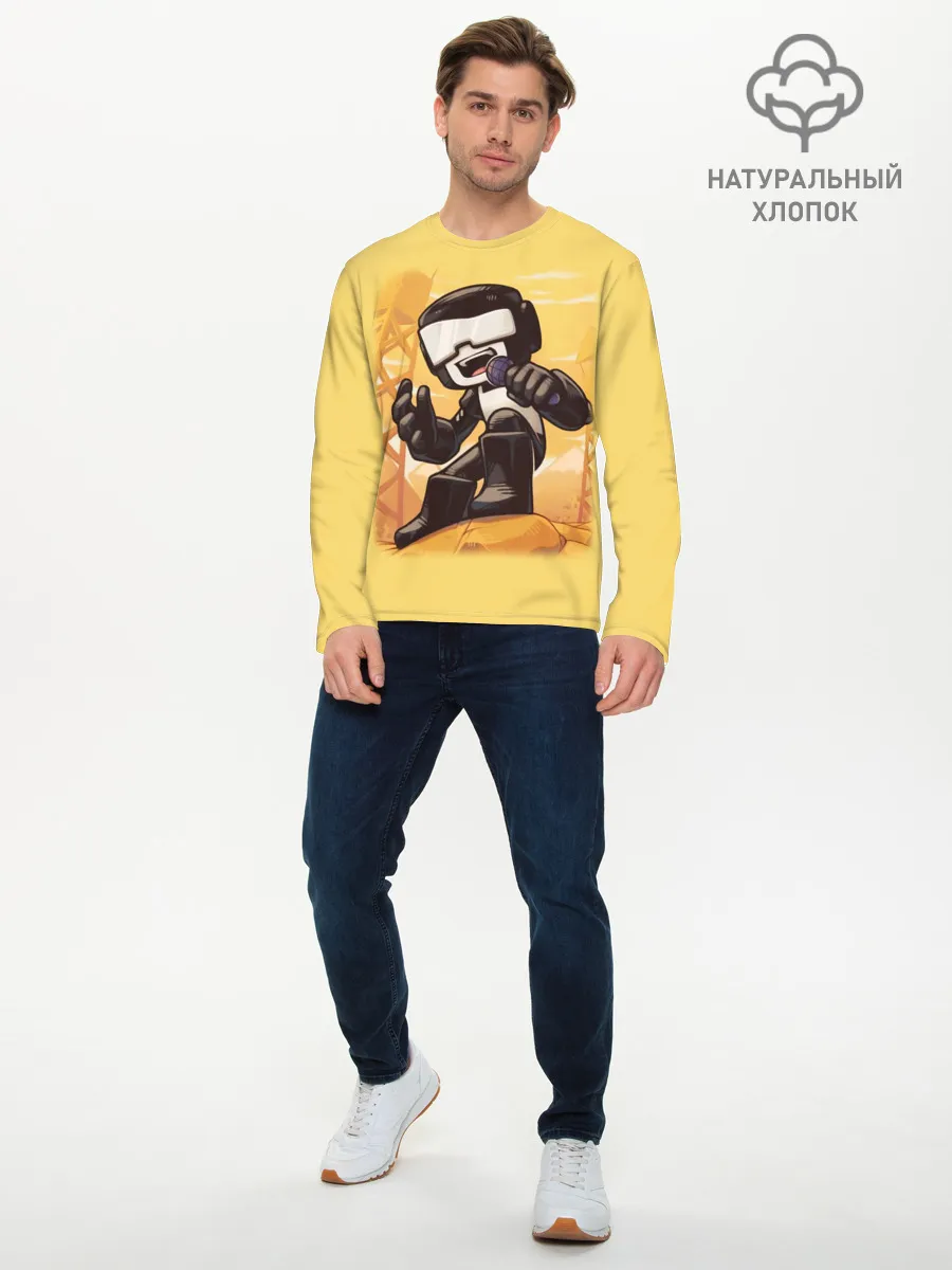 Мужской лонгслив базовый / Танкист