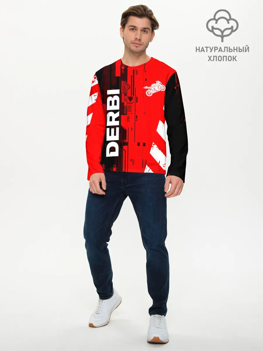 Мужской лонгслив базовый / DERBI / ДЕРБИ / ТЕХНО