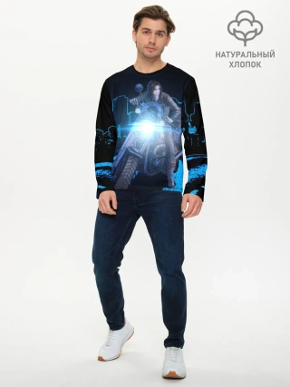 Мужской лонгслив базовый / Баджи На Байке