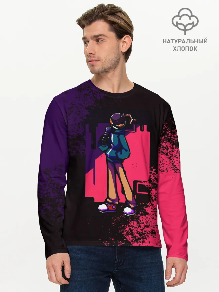 Мужской лонгслив базовый / WHITTY | Friday Night Funkin