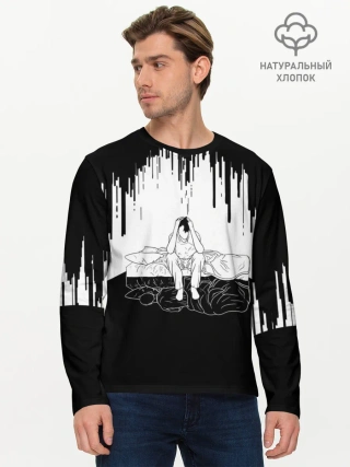 Мужской лонгслив базовый / РАБОТА ДОМ | ДЕНЬ СУРКА