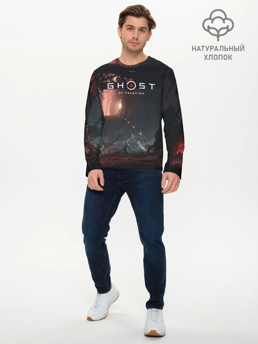 Мужской лонгслив базовый / Samurai | Ghost of Tsushima