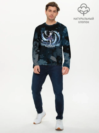 Мужской лонгслив базовый / Genshin Impact - Аяка