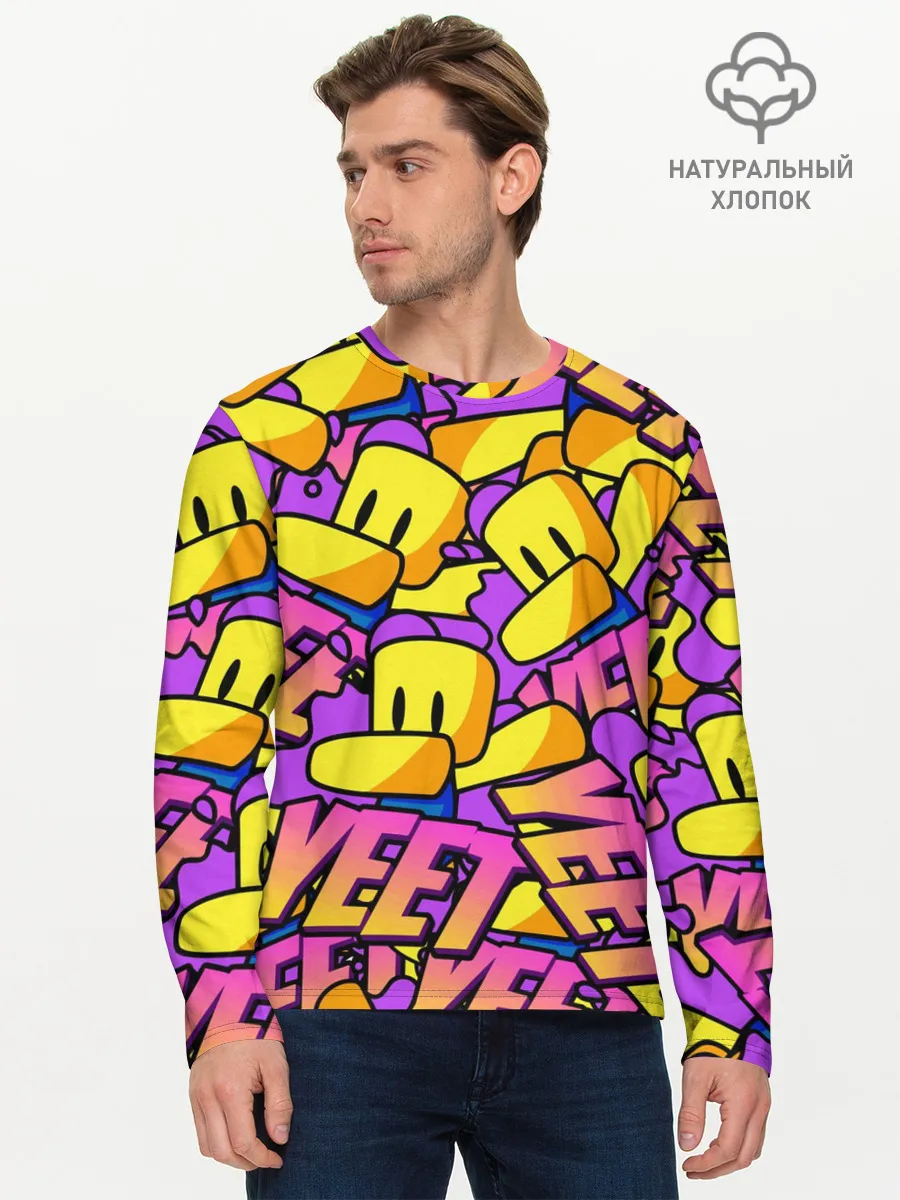 Мужской лонгслив базовый / ROBLOX / РОБЛОКС / YEET