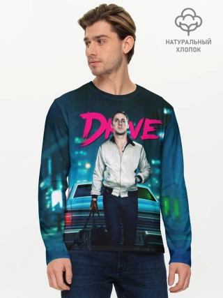 Мужской лонгслив базовый / Райан Гослинг Драйв