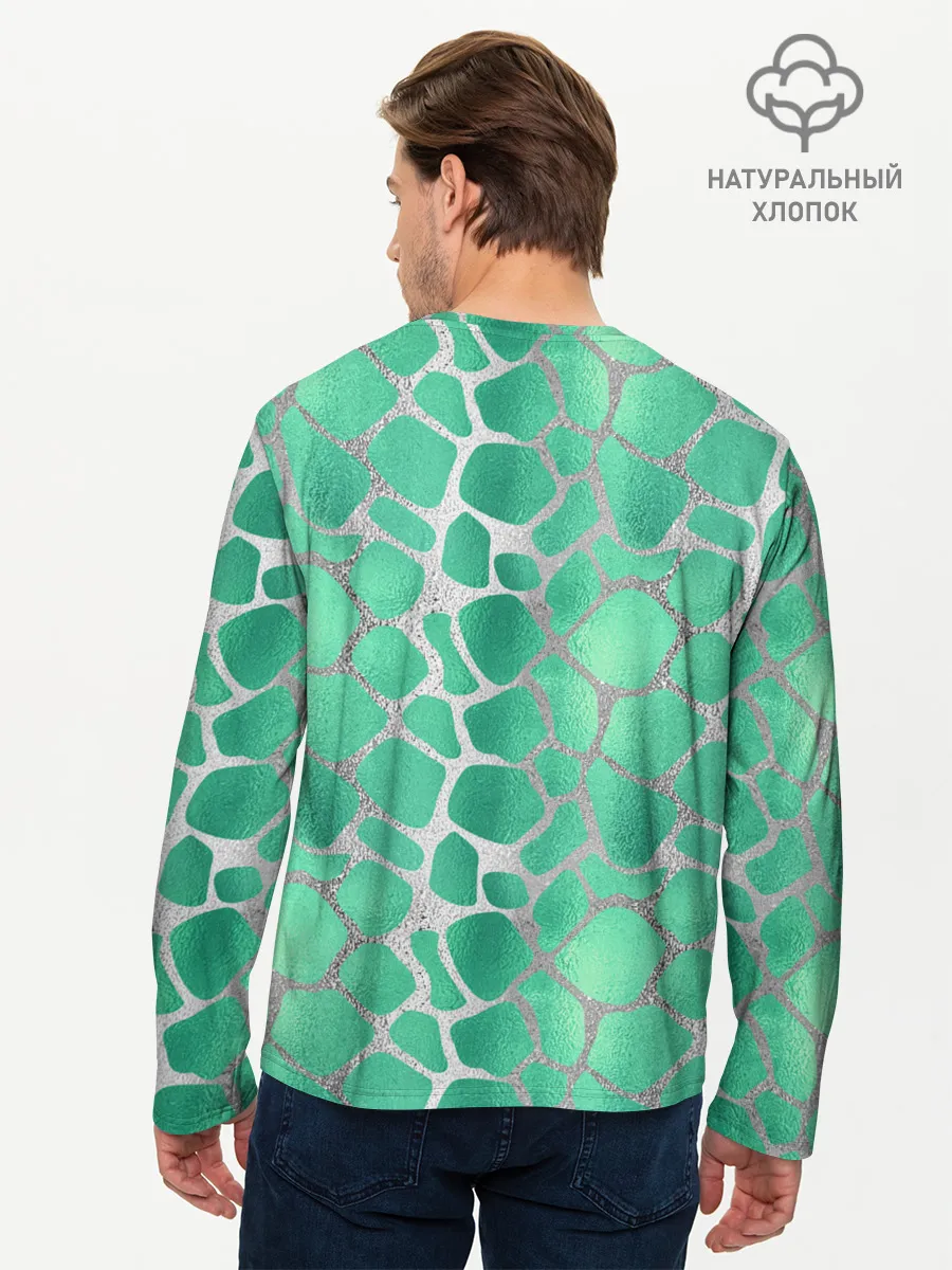 Мужской лонгслив базовый / Кобра. Змеиный стиль