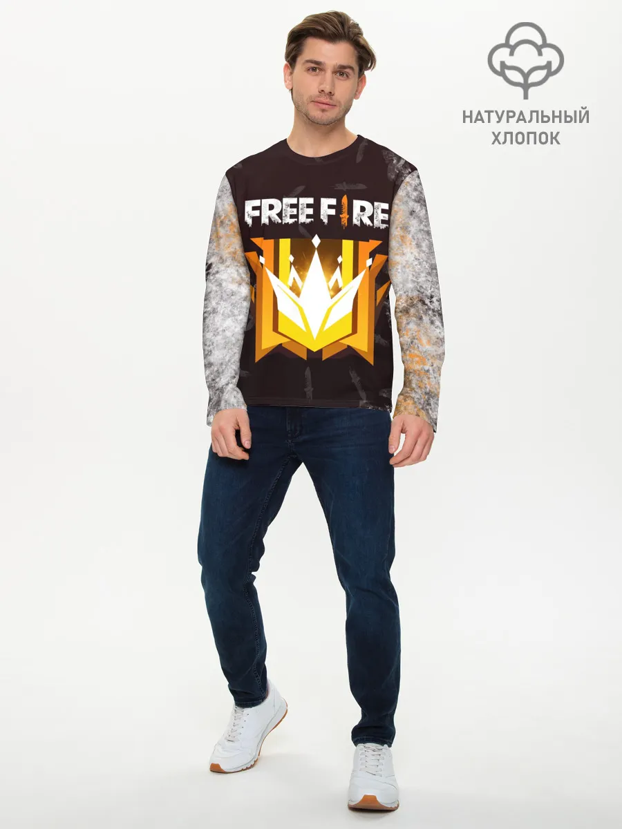 Мужской лонгслив базовый / Free Fire | Фри фаер