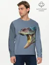 Мужской лонгслив базовый / Хищный динозавр | Dino