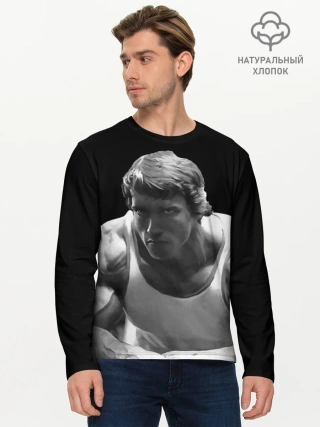 Мужской лонгслив базовый / Злой Арнольд