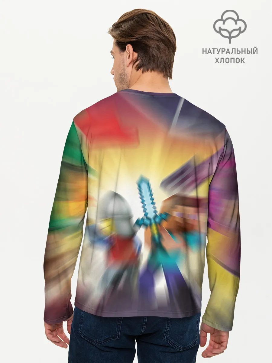 Мужской лонгслив базовый / MINECRAFT | МАЙНКРАФТ