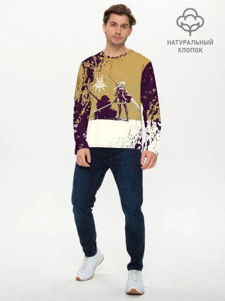 Мужской лонгслив базовый / Yorha 2B | Nier Automata