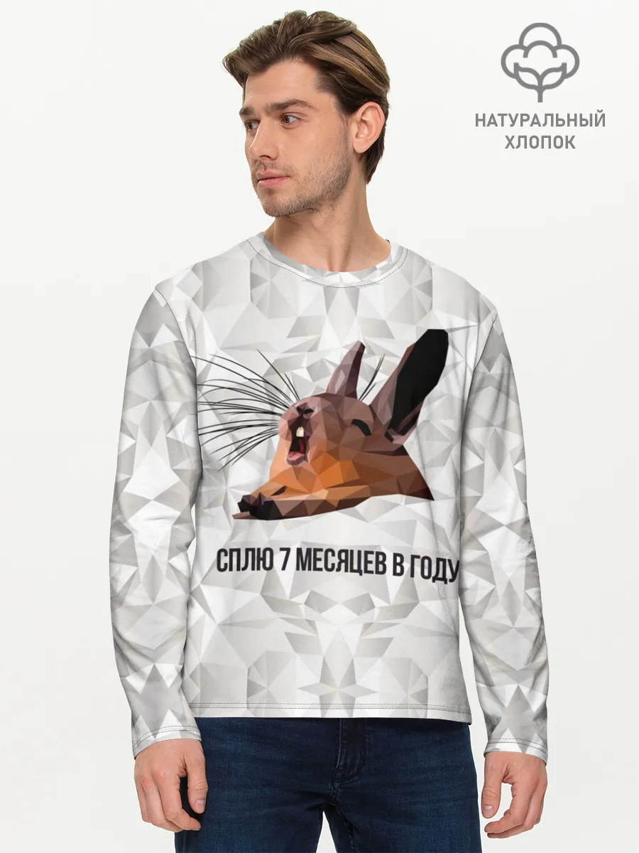 Мужской лонгслив базовый / Сурок