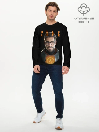 Мужской лонгслив базовый / HALF-LIFE | FREEMAN | ФРИМАН