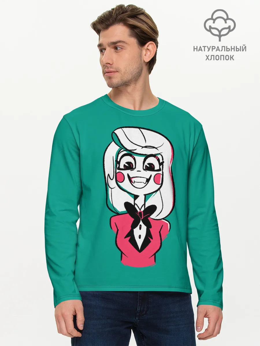 Мужской лонгслив базовый / Радостная Чарли