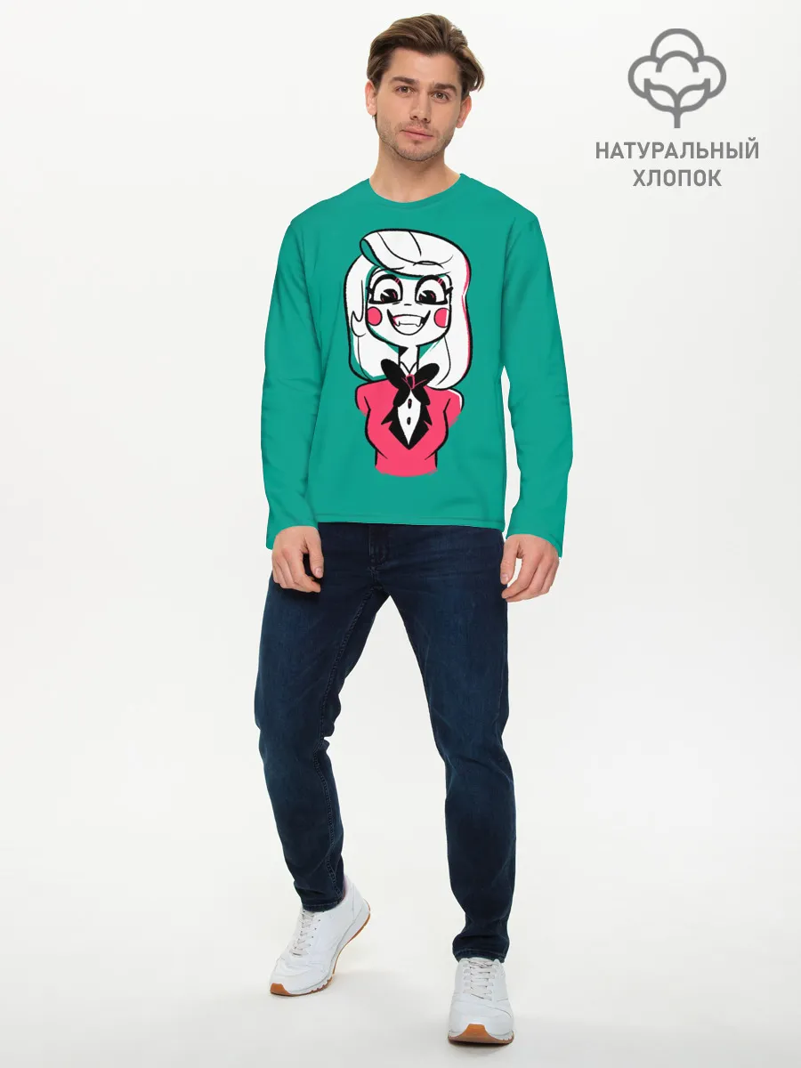 Мужской лонгслив базовый / Радостная Чарли