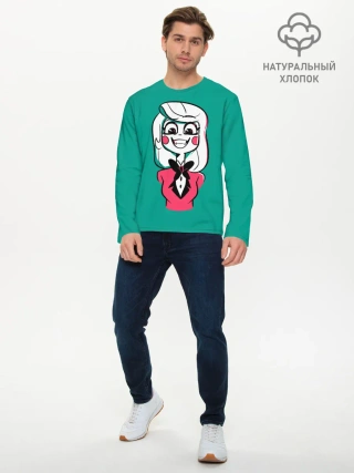 Мужской лонгслив базовый / Радостная Чарли