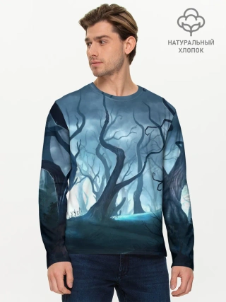 Мужской лонгслив базовый / ДРЕМУЧИЙ ЛЕС