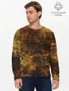 Мужской лонгслив базовый / Абстрактный узор текстура