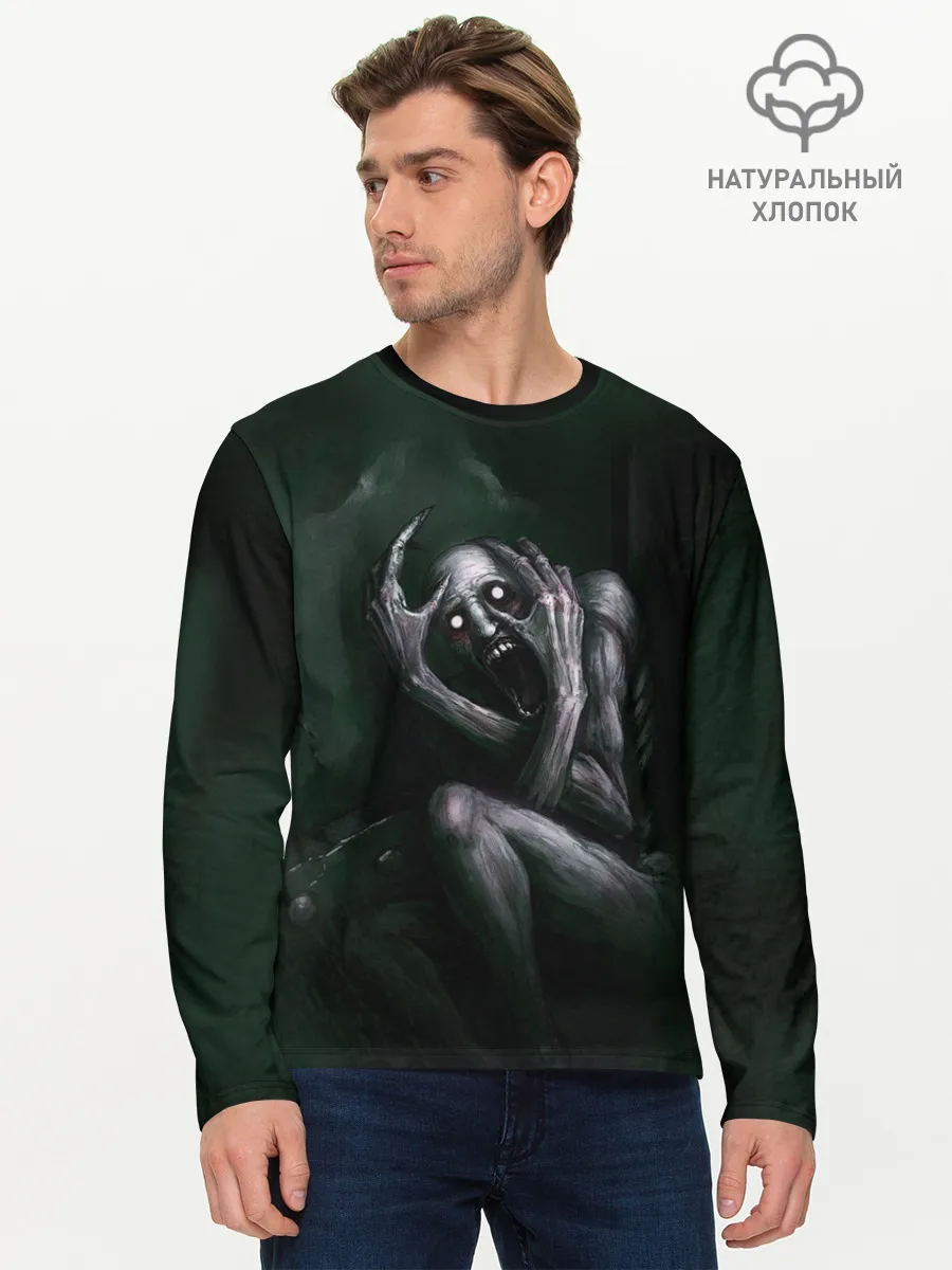 Мужской лонгслив базовый / SCP 096
