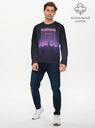 Мужской лонгслив базовый / Что-нибудь почувствуй