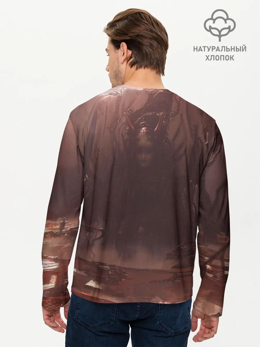 Мужской лонгслив базовый / Demon Tsushima | Демон