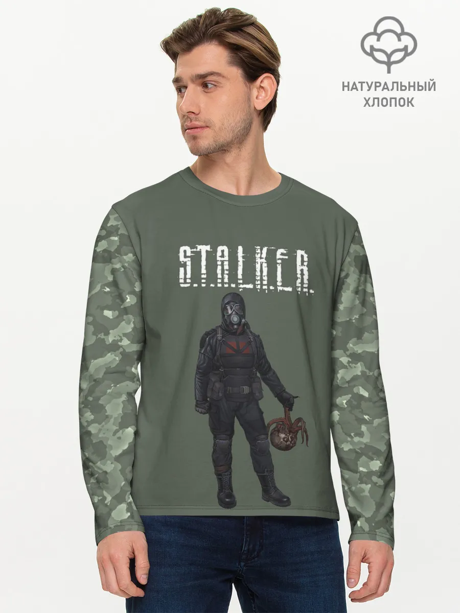 Мужской лонгслив базовый / S.T.A.L.K.E.R. | С.Т.А.Л.К.Е.Р
