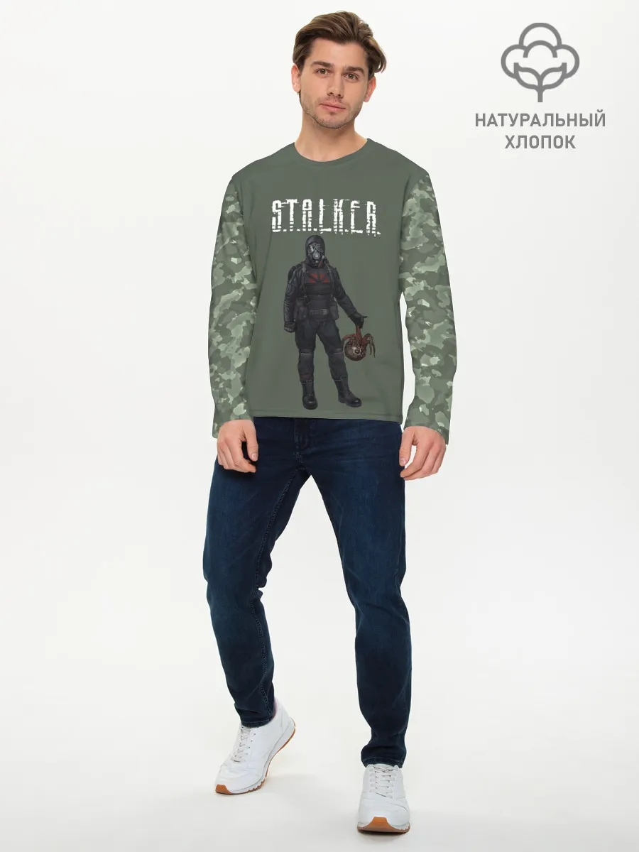 Мужской лонгслив базовый / S.T.A.L.K.E.R. | С.Т.А.Л.К.Е.Р