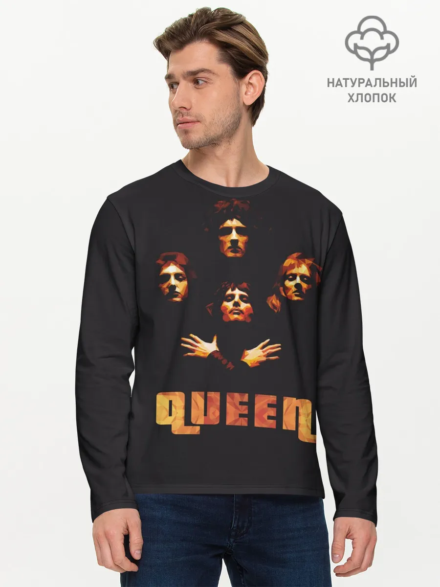Мужской лонгслив базовый / Queen