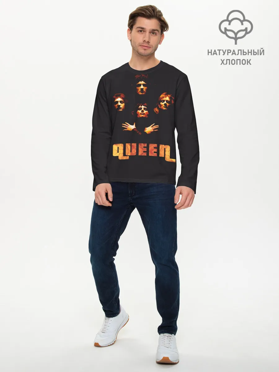 Мужской лонгслив базовый / Queen