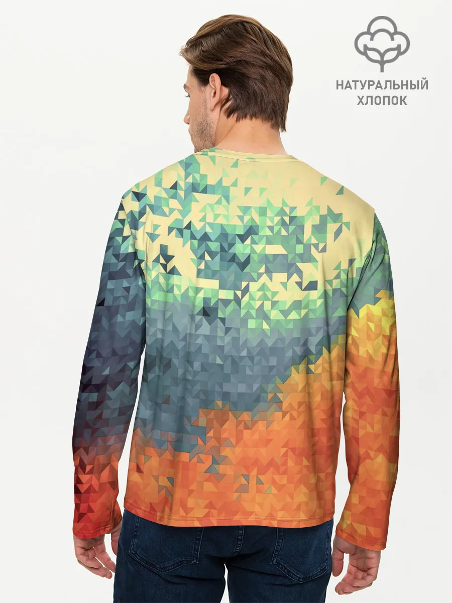 Мужской лонгслив базовый / Стихия: лед и пламя